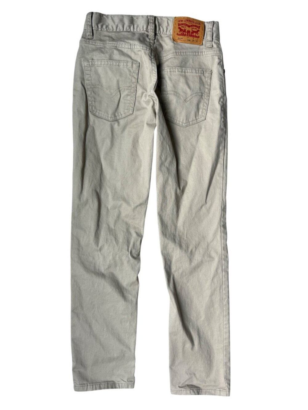 Levis 511 Khaki Jeans Boys Size 12 Tan Pants Adjustable Waist Slim Fit